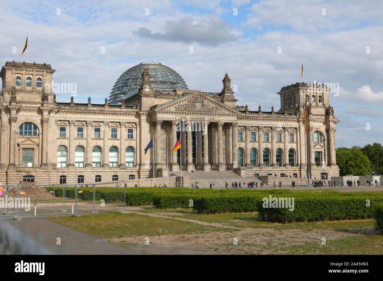 Reichstag in Berlin, Deutschland. Das historische Gebäude wurde im Jahre 1894 eröffnet und den Reichstag des Deutschen Reiches bis 1933 untergebracht Stockfoto