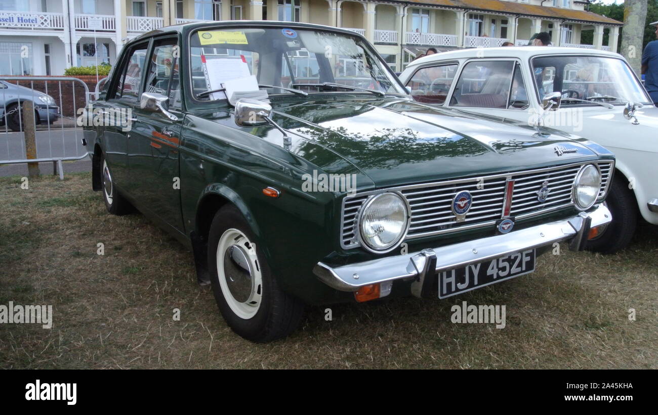 1968 Hillman Minx estate bis auf Anzeige an der Englischen Riviera Classic Car Show, Torquay, Devon, England, UK geparkt. Stockfoto