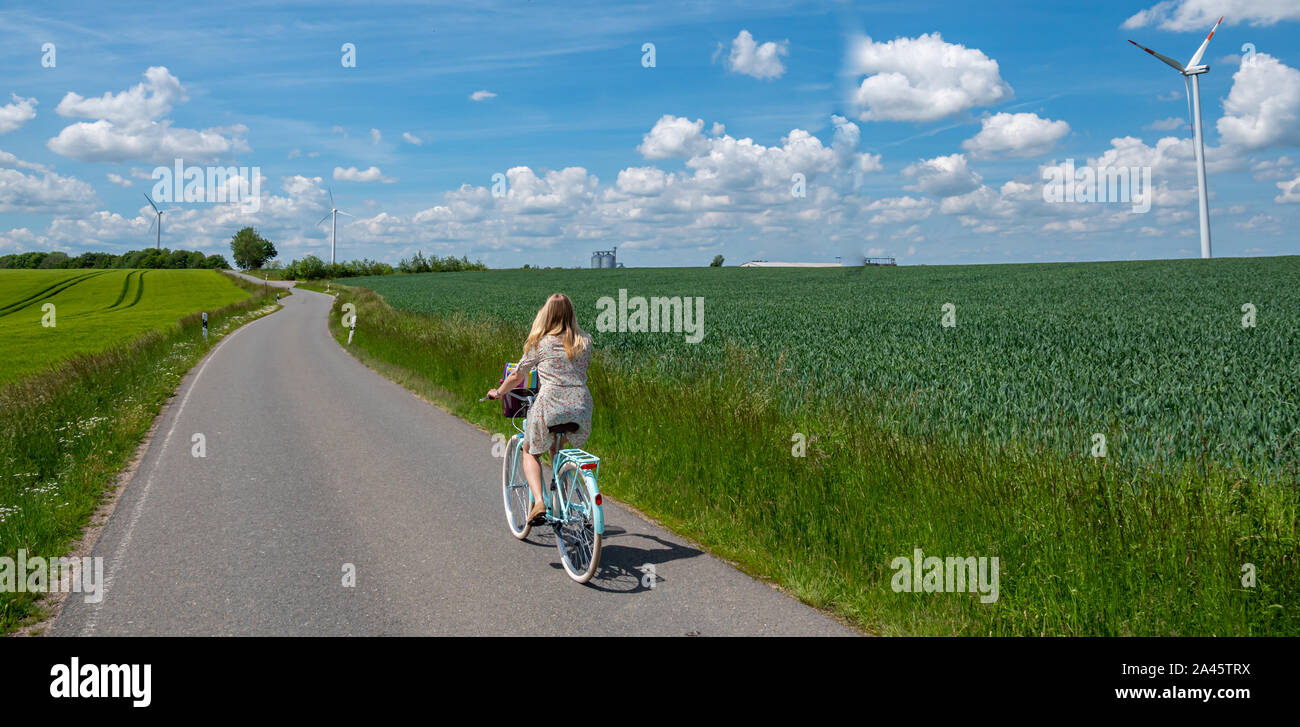 Panorama alternative Wege in die Zukunft Stockfoto