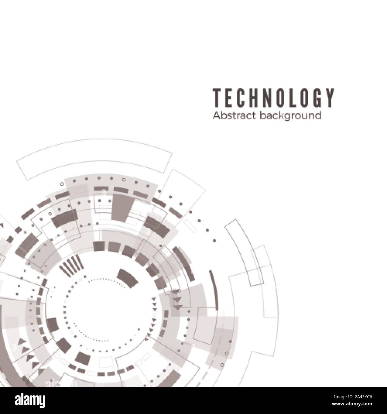 Abstrakte Digitale Hintergrund. Business Technology Tapete. Vector Illustration Stock Vektor