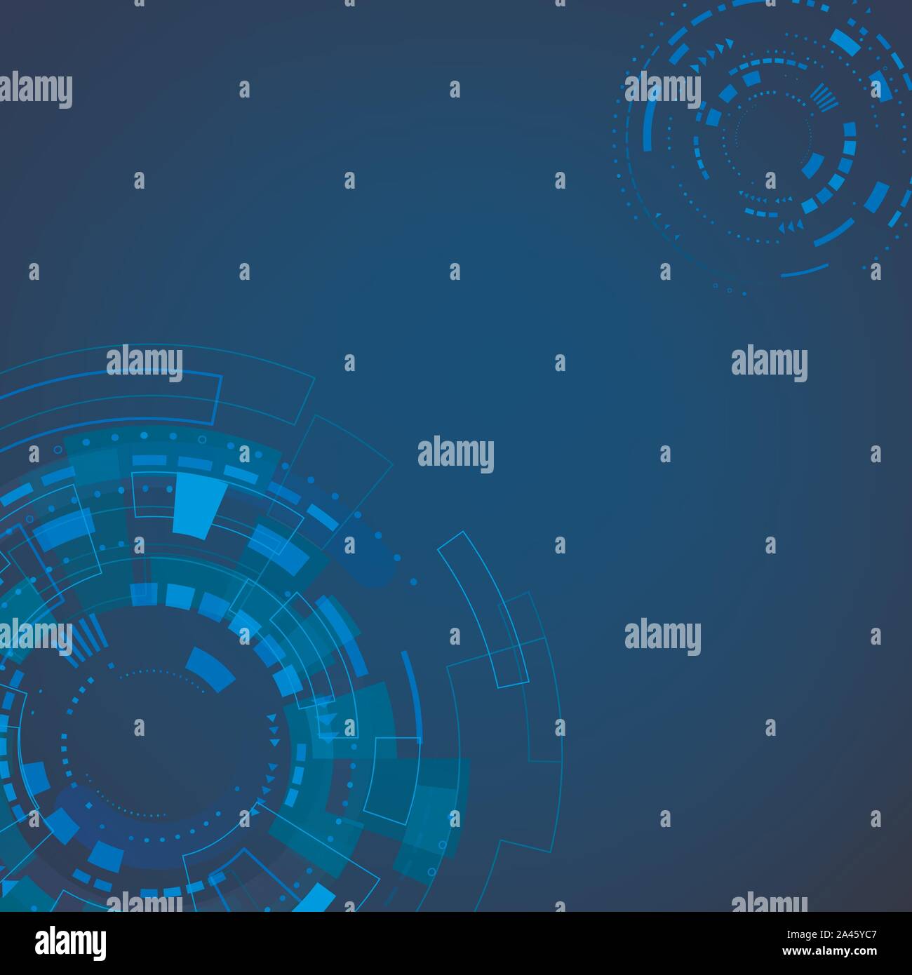 Futuristische Technologie Muster. Blau abstrakte Digitale Hintergrund. Vector Illustration Stock Vektor