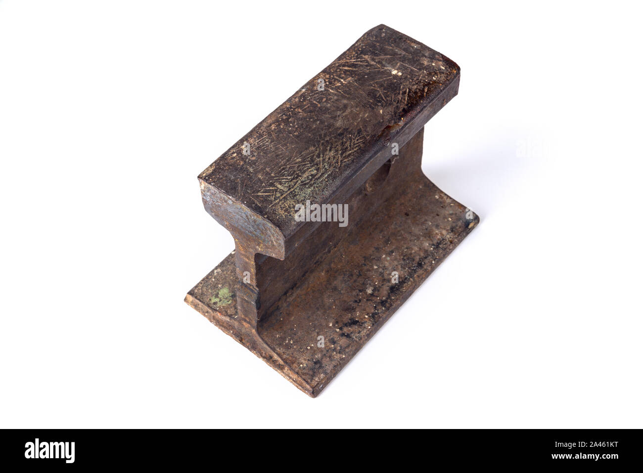 Der Amboss aus einer alten Eisenbahn Stockfoto