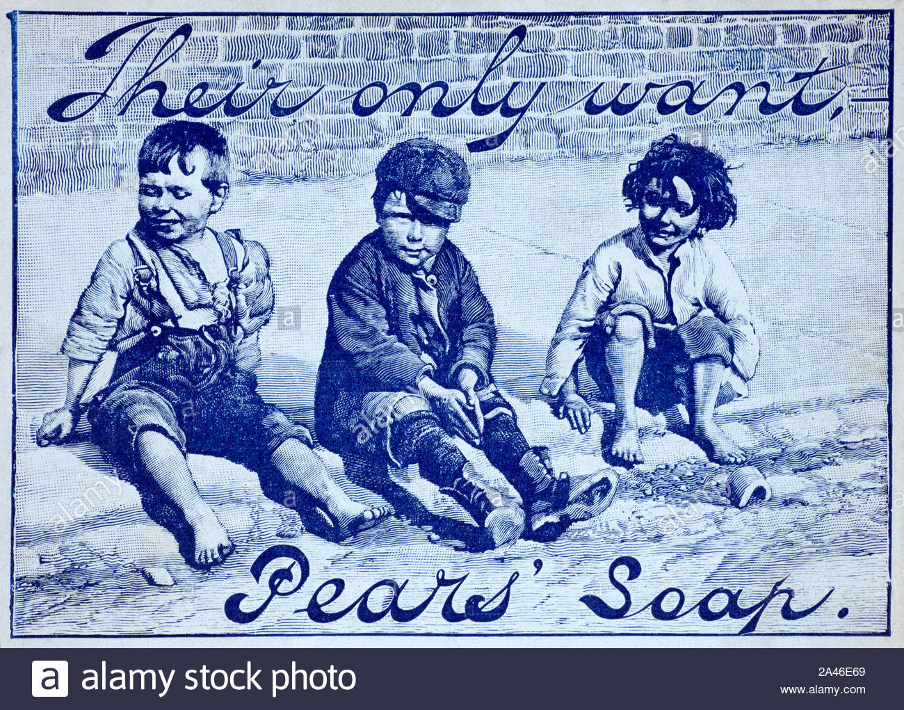 Der viktorianischen Ära, Birnen Seife, Vintage Werbung von 1896 Stockfoto