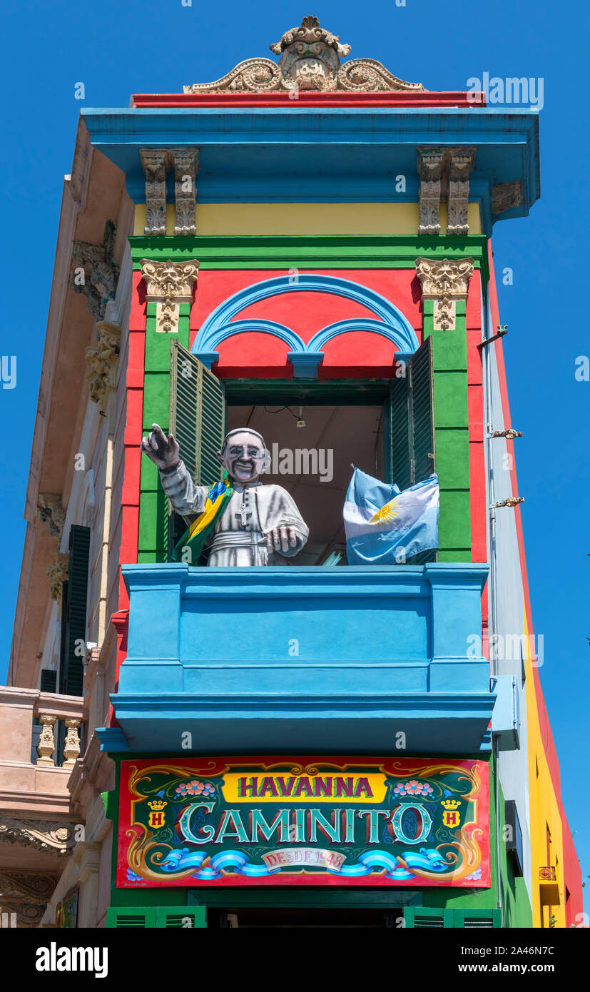 Tha Havanna Caminito store in El Caminito, einem bunten Straße im Stadtteil La Boca in Buenos Aires, Argentinien Stockfoto