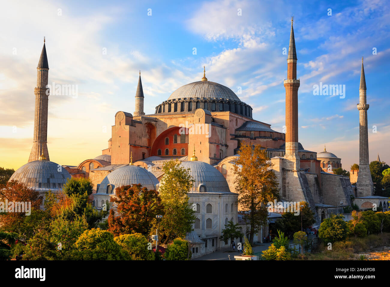 Die Hagia Sophia, eine der berühmtesten Moschee in Istanbul, Türkei Stockfoto