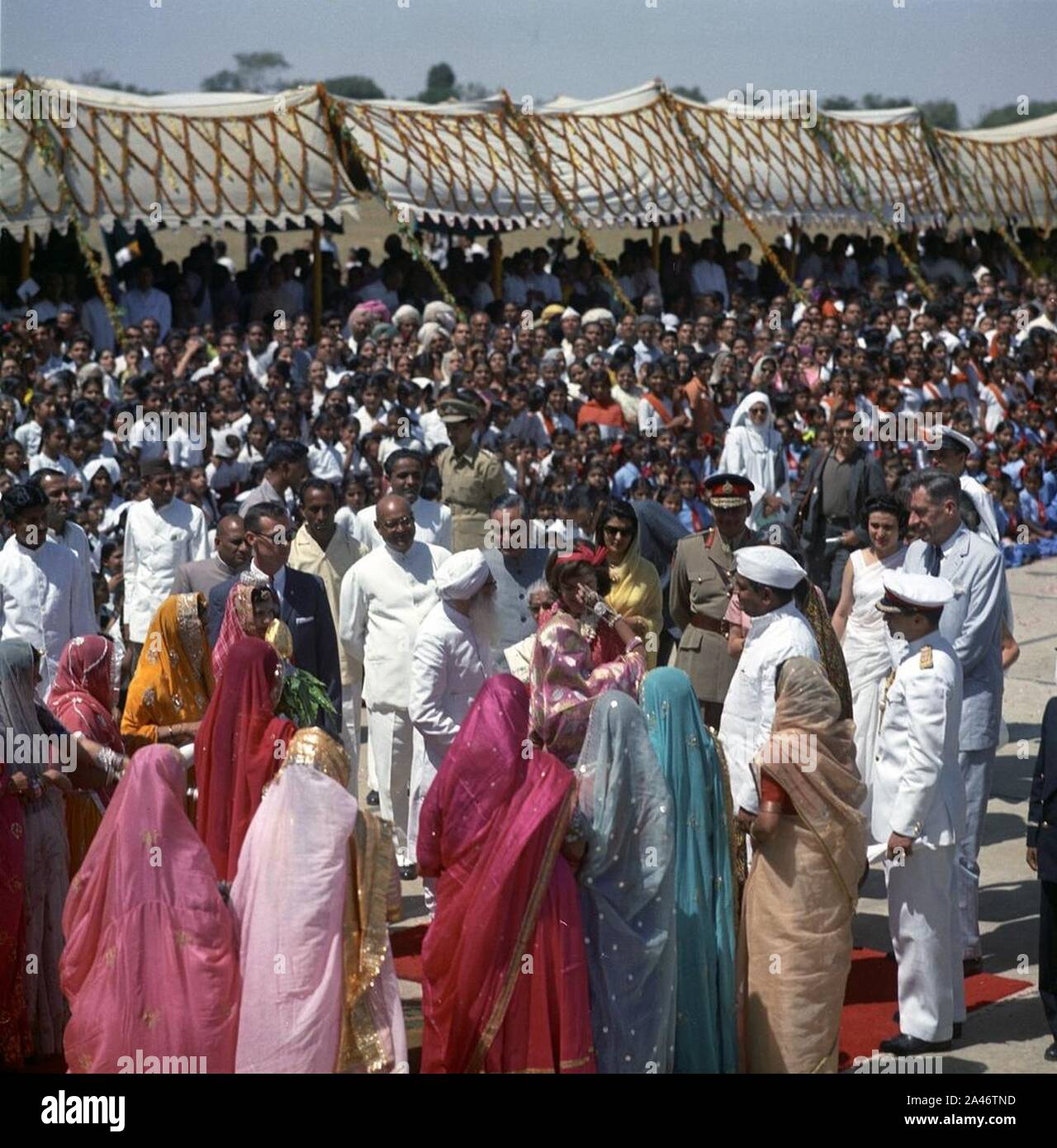 First Lady Jacqueline Kennedy kommt in Jaipur, Indien (4). Stockfoto