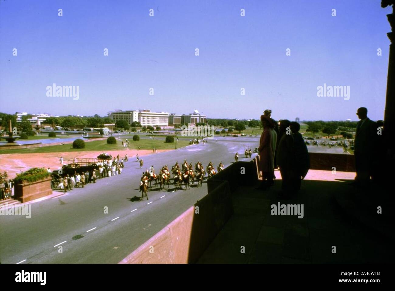 First Lady Jacqueline Kennedy in New Delhi, Indien. Stockfoto