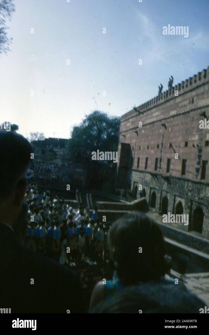 First Lady Jacqueline Kennedy Touren Fatehpur Sikri in Indien (8). Stockfoto