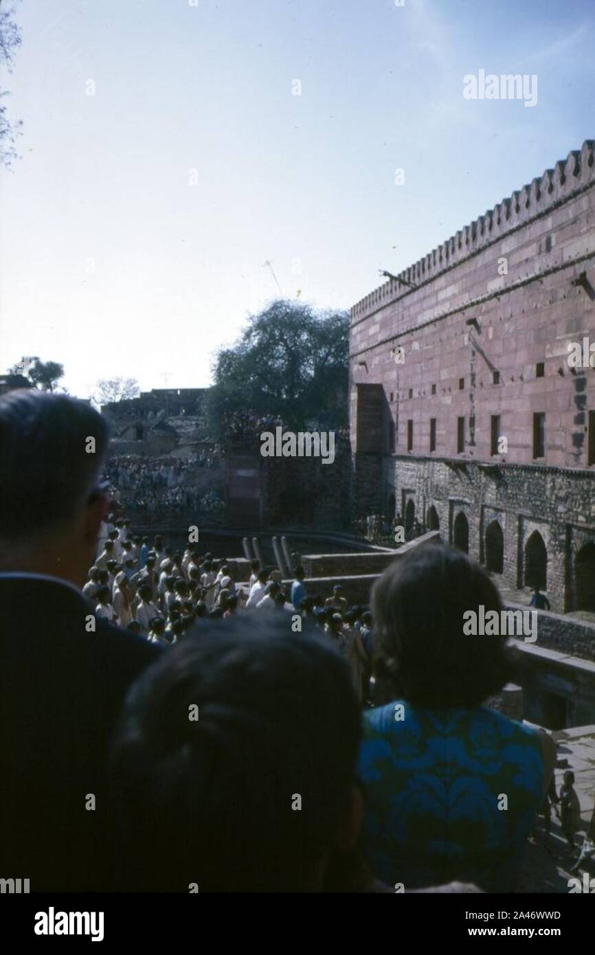 First Lady Jacqueline Kennedy Touren Fatehpur Sikri in Indien (9). Stockfoto