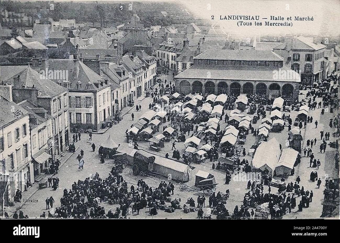 Foire Landivisiau 1920. Stockfoto