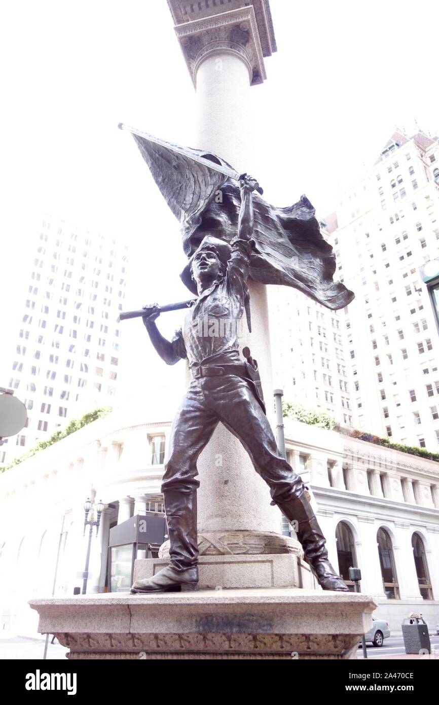 Flagge Waver-Zulassung Tag Denkmal - San Francisco - Stockfoto