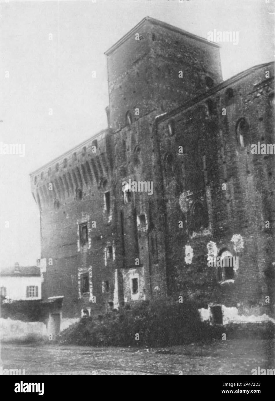 Abb. 82, Castello di Castellazzo, Torre d Ingresso, p181, Foto nigra nigra il Novarese. Stockfoto