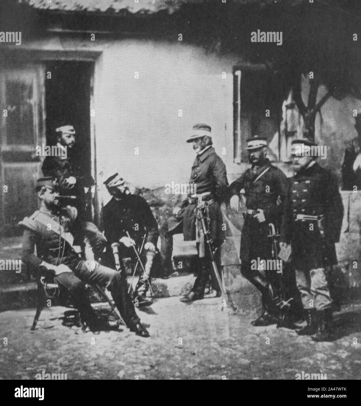 Fenton, Roger - Generalmajor James Bucknell Estcourt und Gefolge Stockfoto