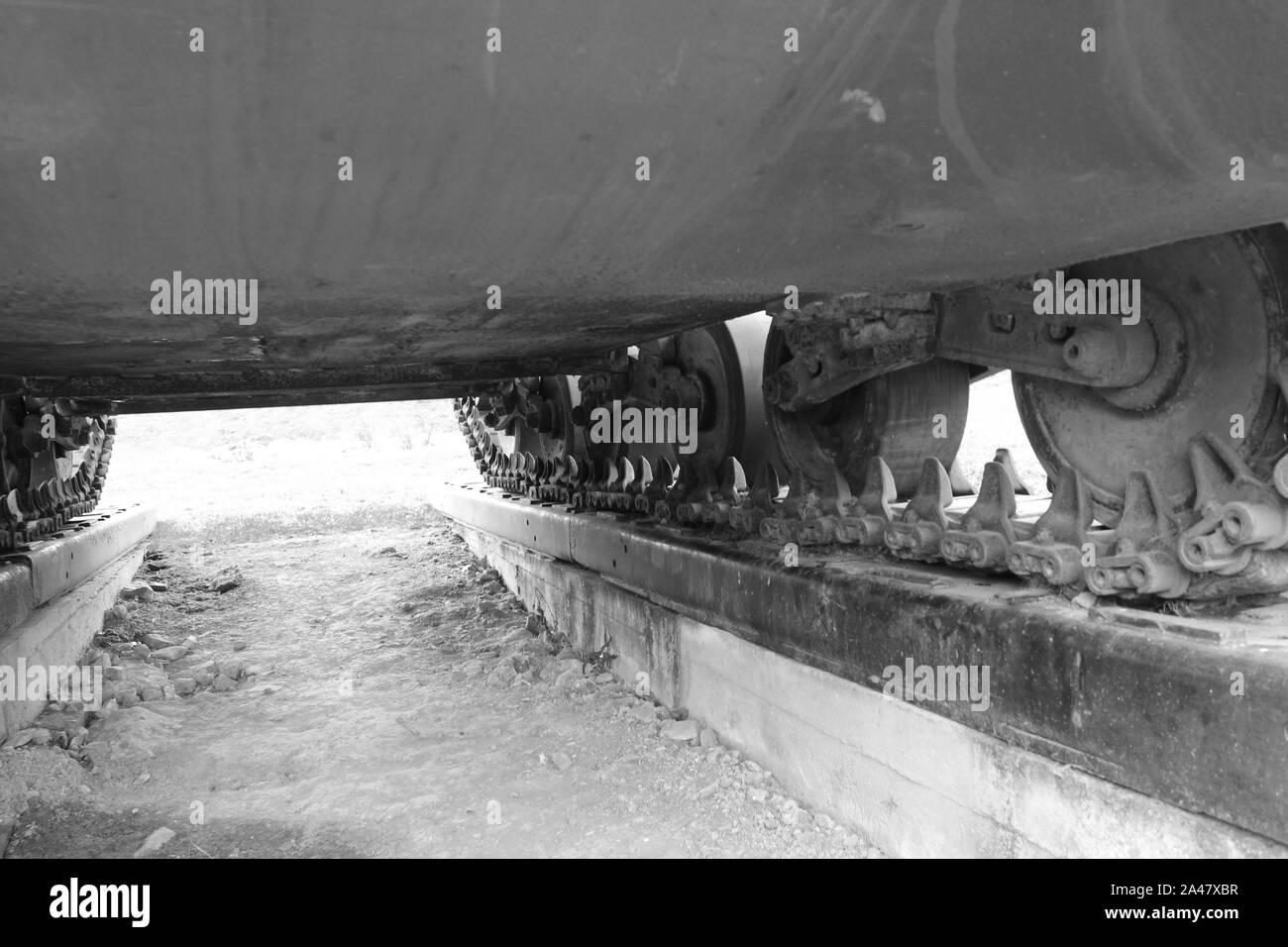 Normandie 09/10/2017. D-Day, die Landung Museum amerikanische Militär gepanzerte Fahrzeuge Stockfoto