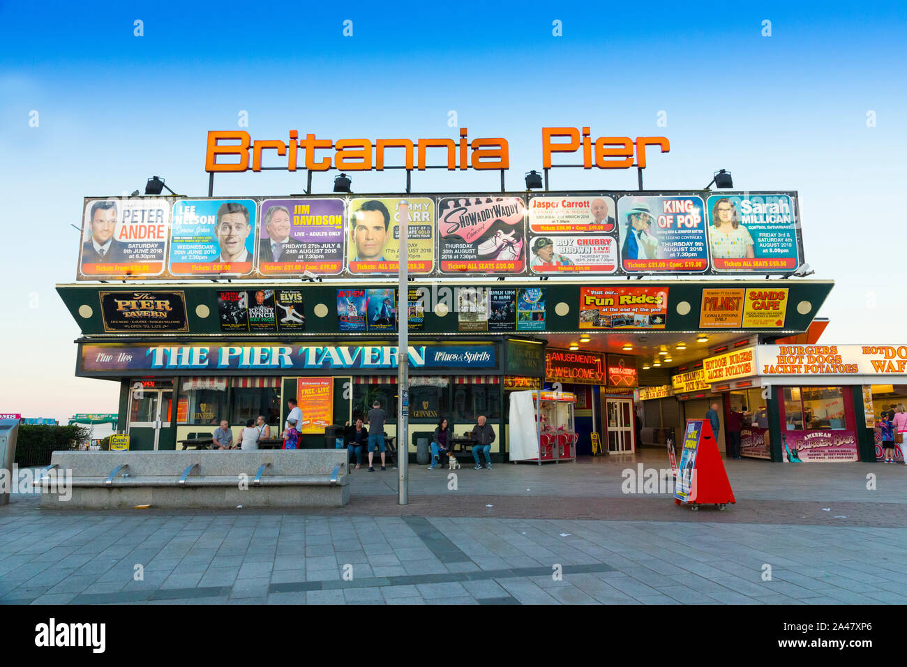 Britannia Pier in Great Yarmouth, Norfolk, Großbritannien Stockfoto