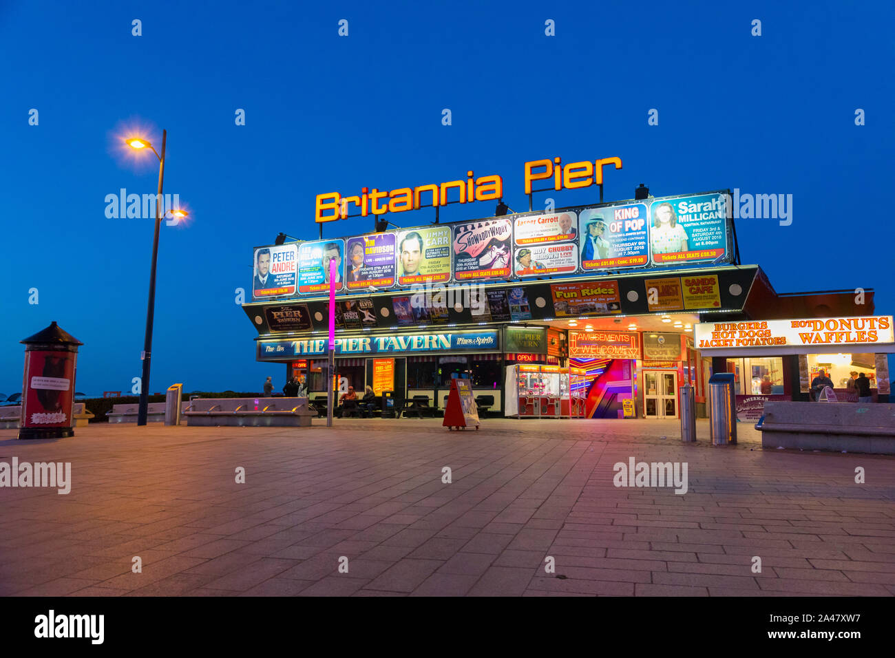 Britannia Pier in Great Yarmouth, Norfolk, Großbritannien Stockfoto