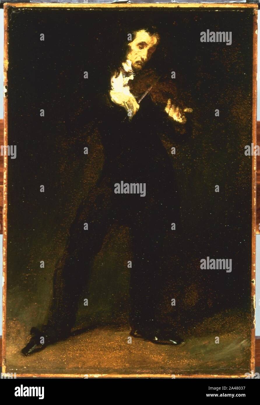 Ferdinand-Victor - Eugène Delacroix - Paganini Stockfoto