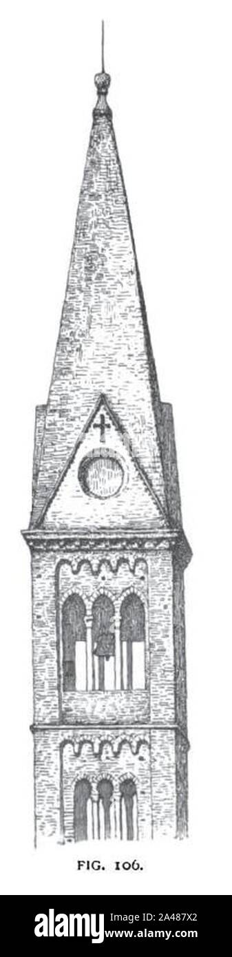 Bild 106 - Turm und die Turmspitze von Sta. Maria Novella. Stockfoto