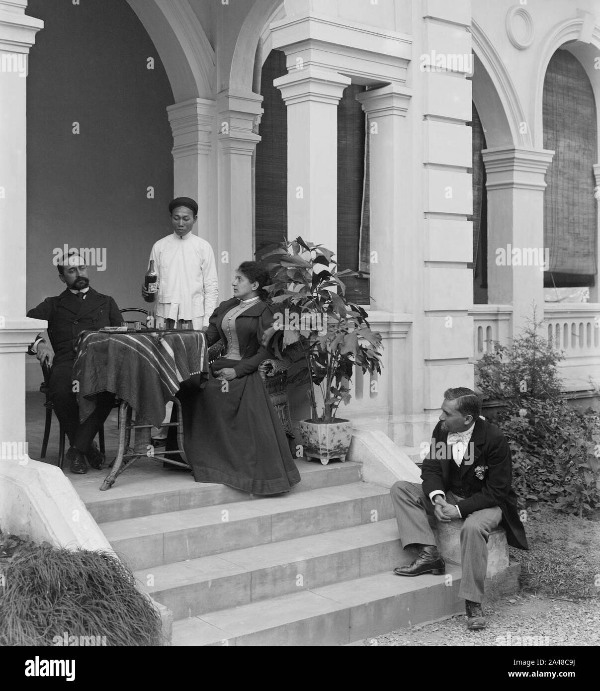 Firmin-André Salles-Tonkin. Hanoï. Une habitation Française. Stockfoto