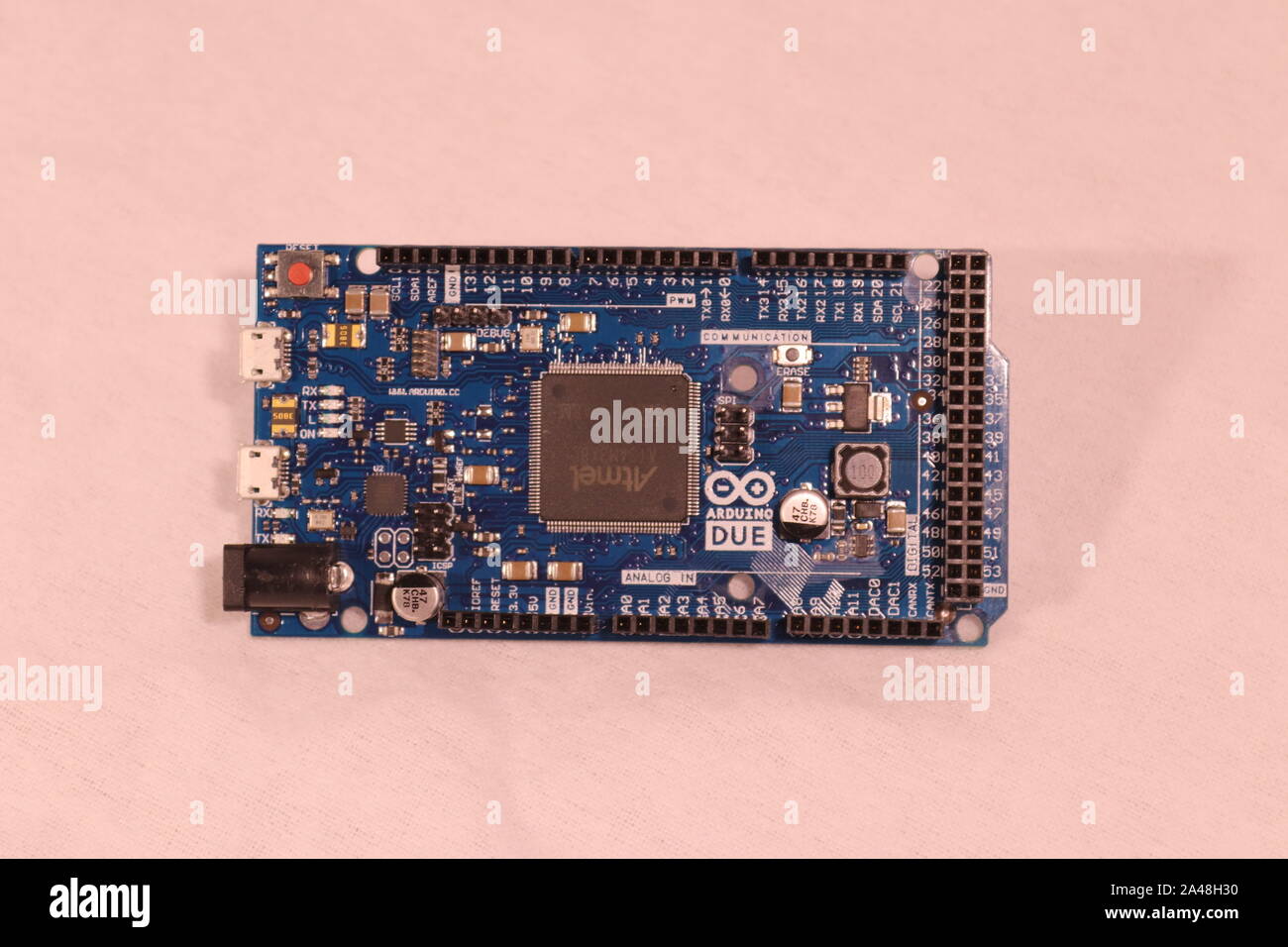 Die Arduino Aufgrund Stockfoto