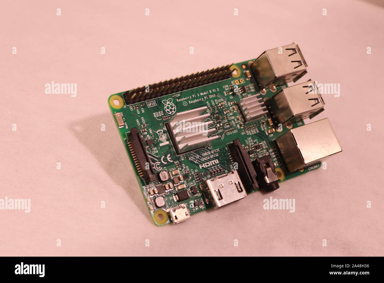 Eine Rasperberry Pi3 B+ Stockfoto