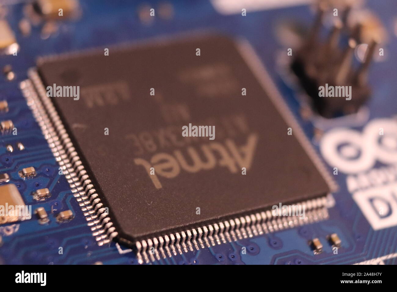 Die Arduino Aufgrund Stockfoto