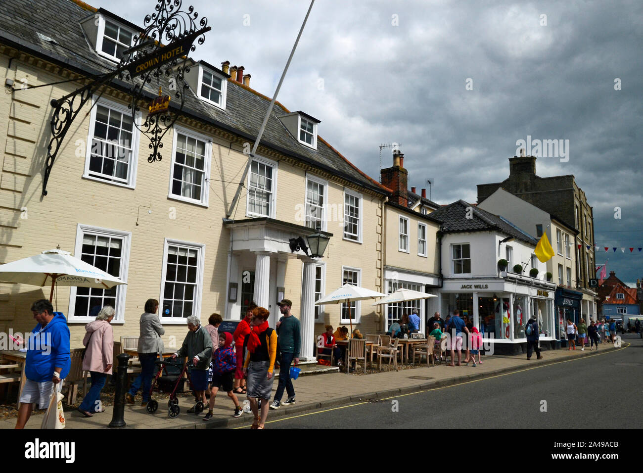 High Street, Southwold, Suffolk, Großbritannien Stockfoto