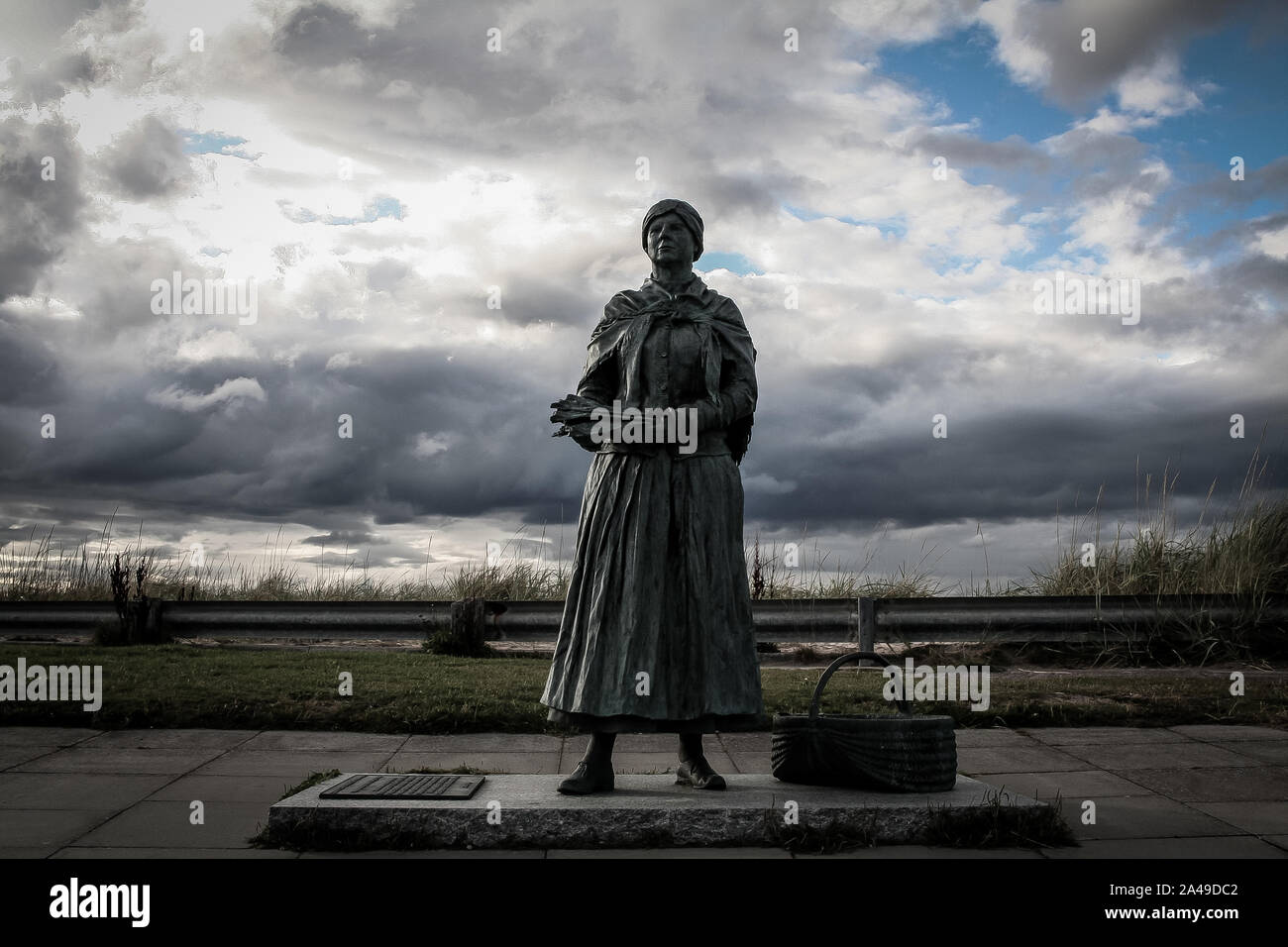 Nairn Fishwife Statue Stockfoto