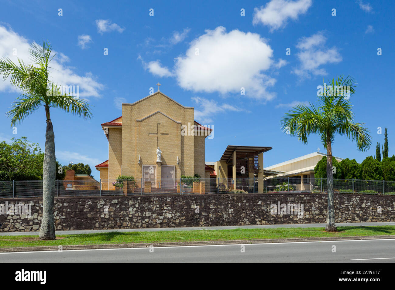 Die "katholische Gemeinschaft Nambour District' Gebäude bei 173 Currie Street in nambour an der Sunshine Coast im Südosten von Queensland, Australien. Stockfoto