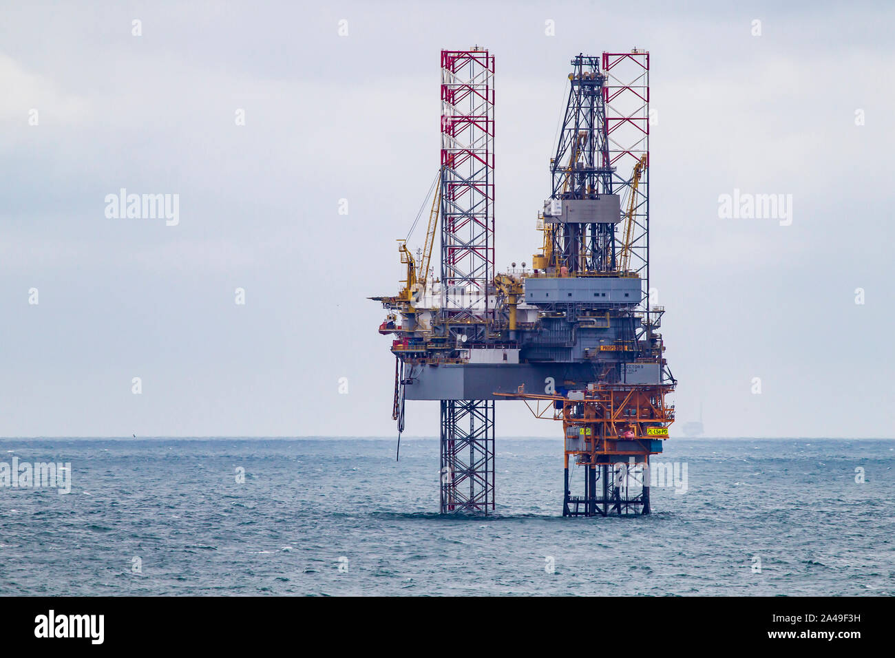 Borr Bohrungen Prospector 5. Port Vila, Nordsee Bohrinsel. Stockfoto