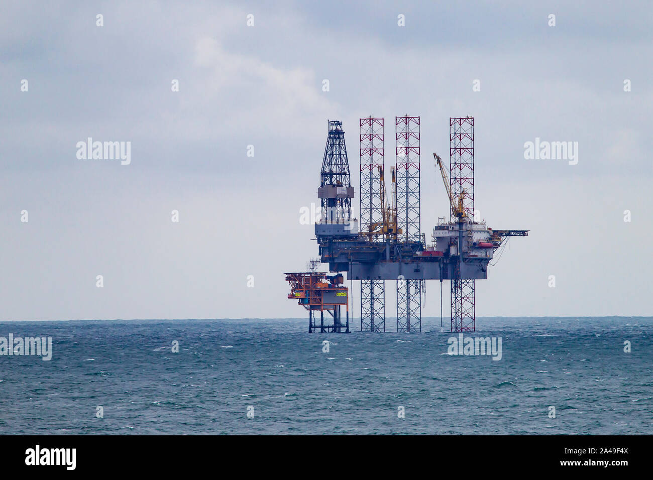 Borr Bohrungen Prospector 5. Port Vila, Nordsee Bohrinsel. Stockfoto