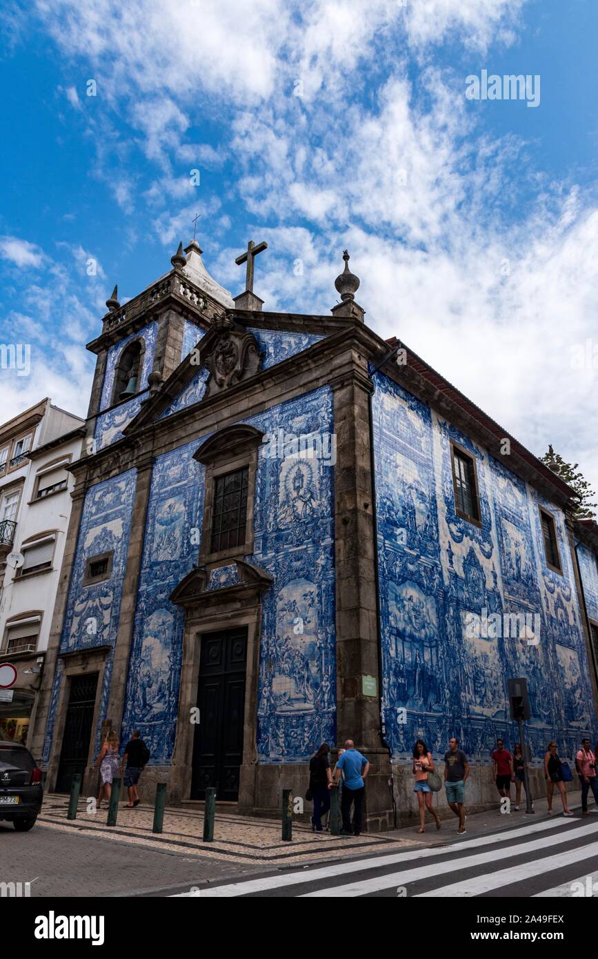 Capela das Almas in Porto, Portugal. Stockfoto