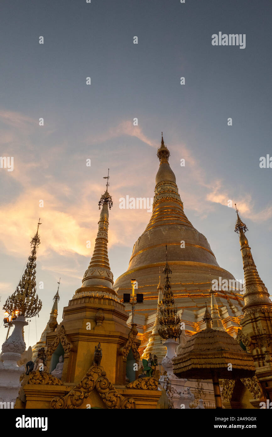 Shwedagon Zedi Daw Pagode in Yangon, Myanmar Stockfoto