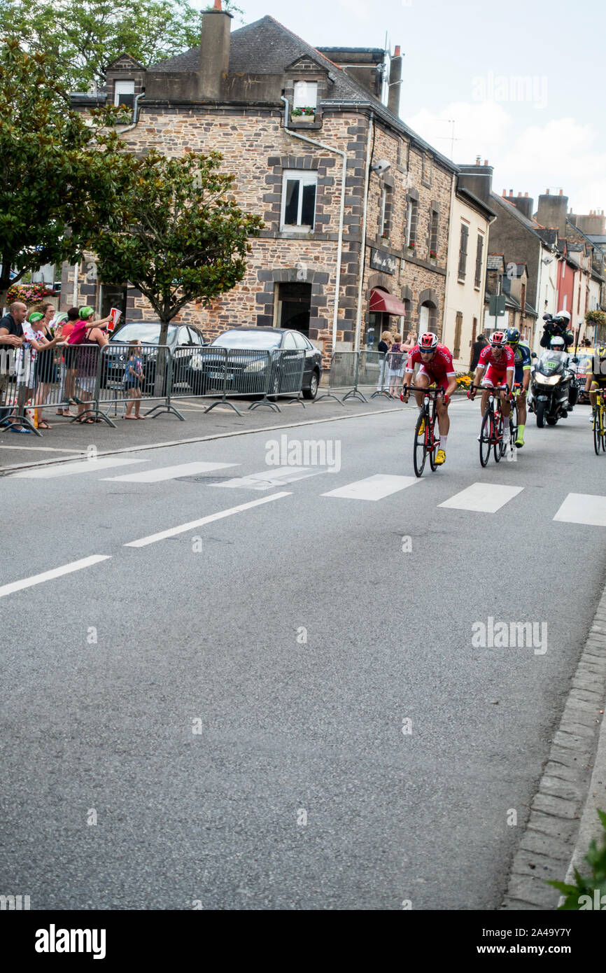 Tour de France bei Redon 2018 Stockfoto