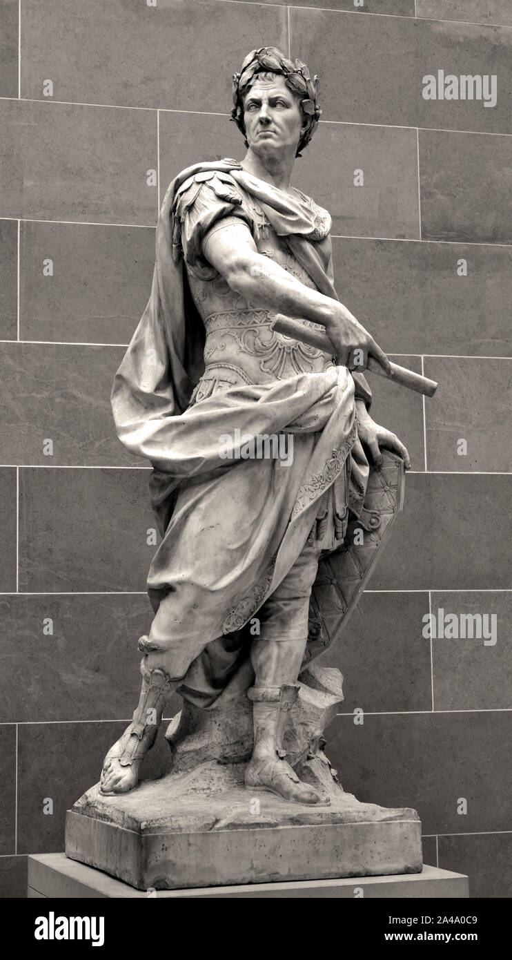 Gaius Julius Caesar 100 - 44 v. Chr. römische Kaiser allgemeine Staatsmann (Roman, Italien,) von Nicolas Coustou 1658 - 1733 Barock Frankreich, Stockfoto