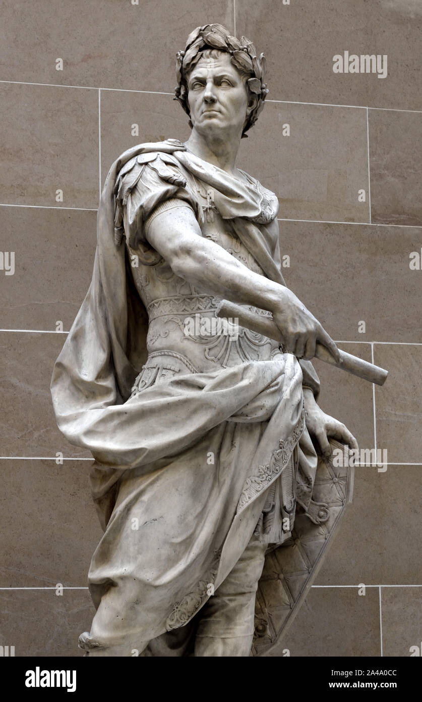 Gaius Julius Caesar 100 - 44 v. Chr. römische Kaiser allgemeine Staatsmann (Roman, Italien,) von Nicolas Coustou 1658 - 1733 Barock Frankreich, Stockfoto