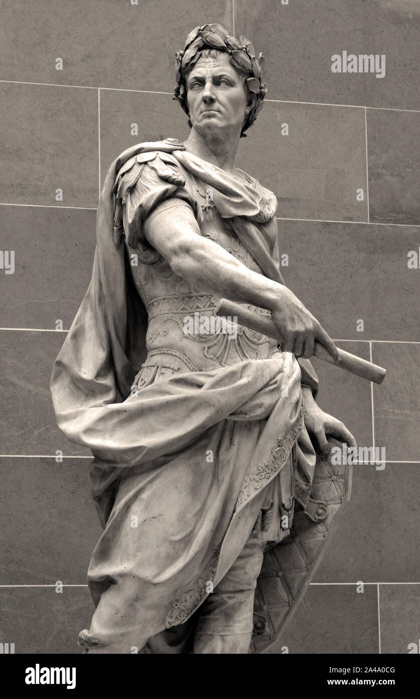 Gaius Julius Caesar 100 - 44 v. Chr. römische Kaiser allgemeine Staatsmann (Roman, Italien,) von Nicolas Coustou 1658 - 1733 Barock Frankreich, Stockfoto