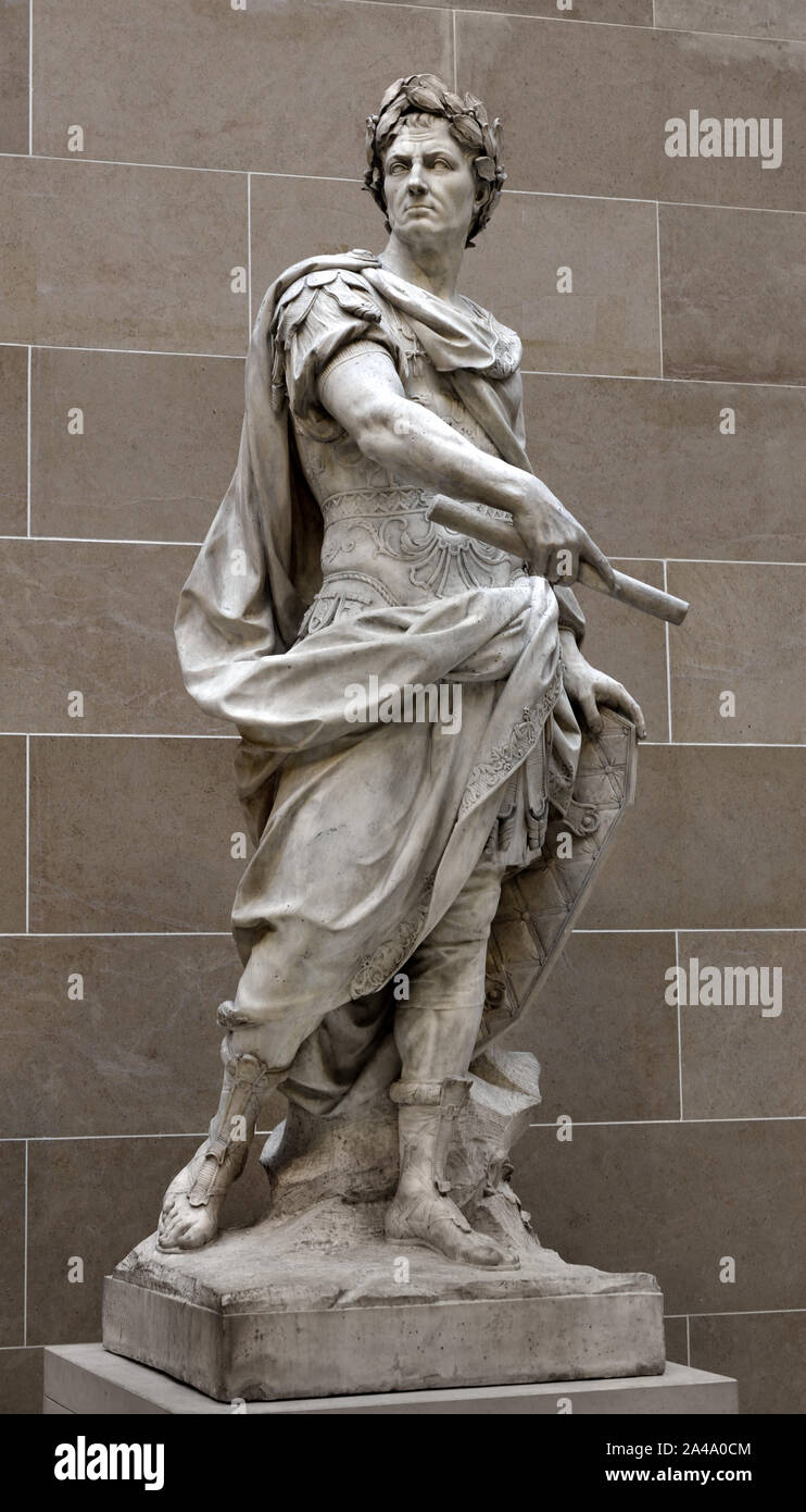 Gaius Julius Caesar 100 - 44 v. Chr. römische Kaiser allgemeine Staatsmann (Roman, Italien,) von Nicolas Coustou 1658 - 1733 Barock Frankreich, Stockfoto