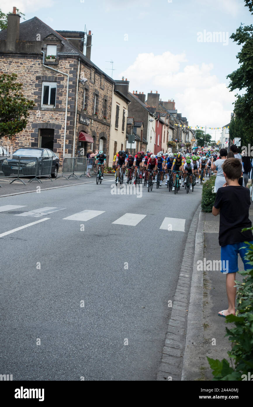 Tour de France bei Redon 2018 Stockfoto