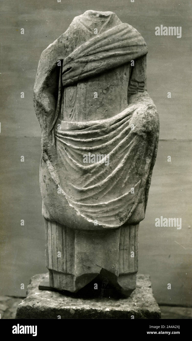 Marmor griechische Statue der Körper einer Frau ohne Kopf, 1930er Jahre