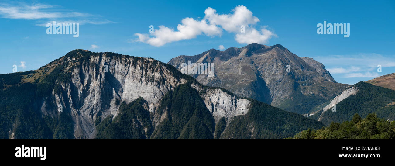 Die Berge des Nationalpark Ecrins, Französischen Alpen. Stockfoto