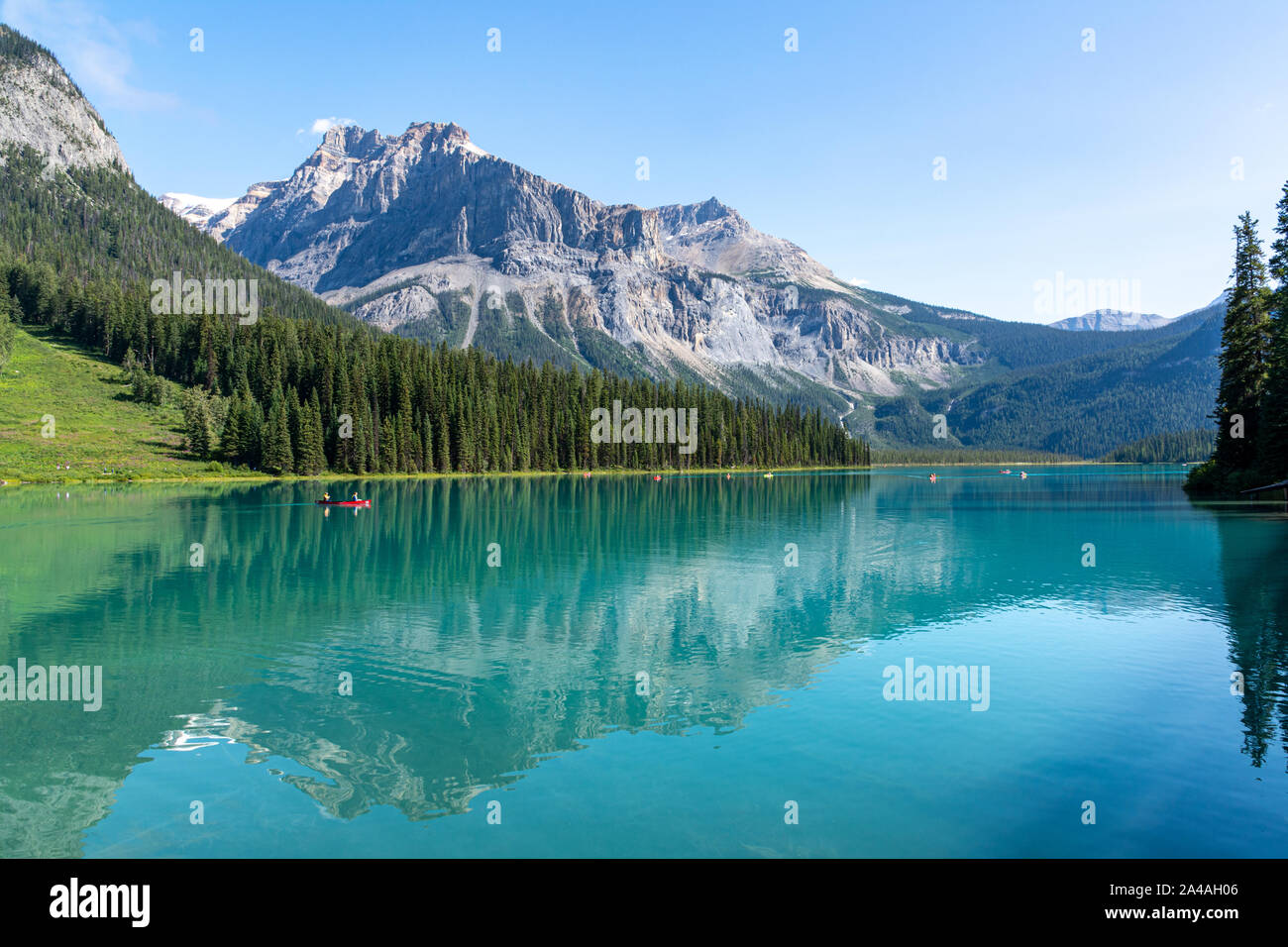 Die Emerald Lake, Yoho National Park, Kanada Stockfoto