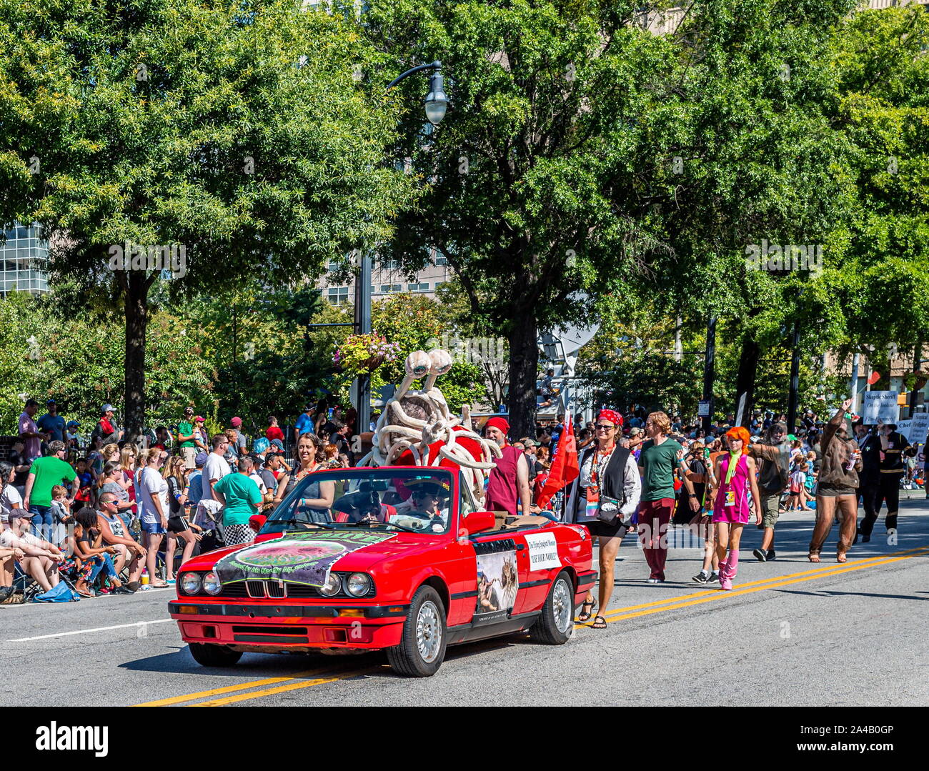 Das Flying Spaghetti Monster Stockfoto
