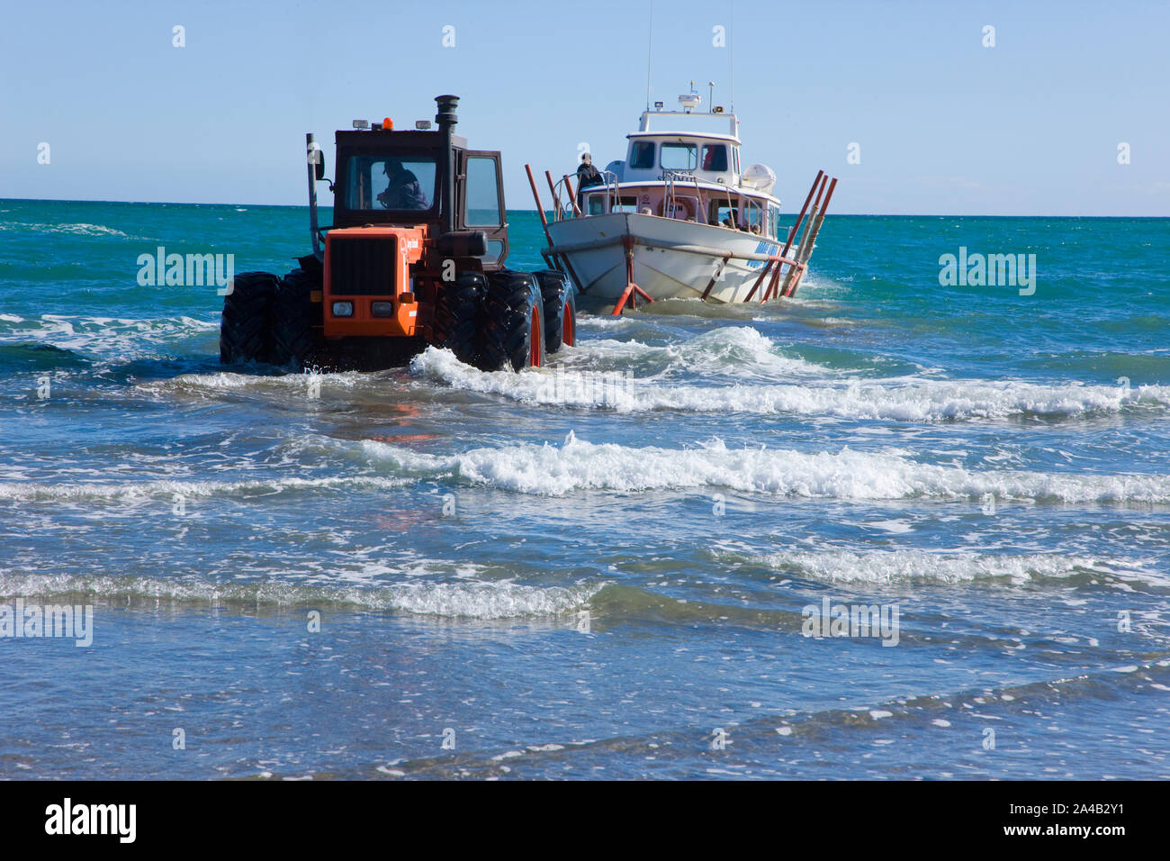 Puerto Piramides, Peninsula Valdes, Patagonien, Argentinien Stockfoto