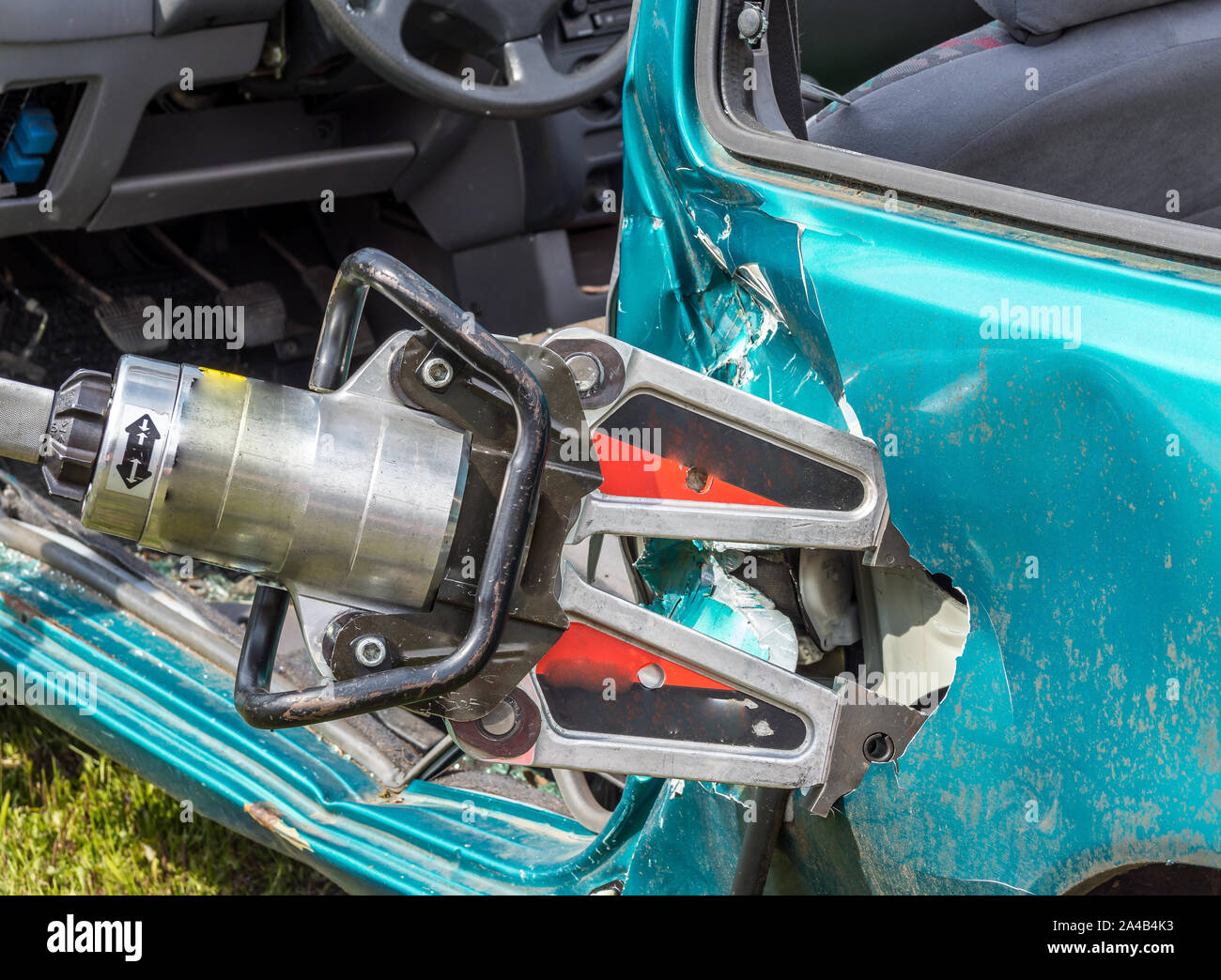 Hebegerät Feuerwehr Stockfoto