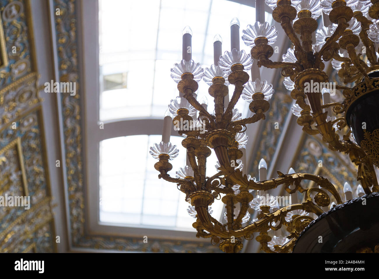 Hermitage Kerzen closeup, Russland Stockfoto