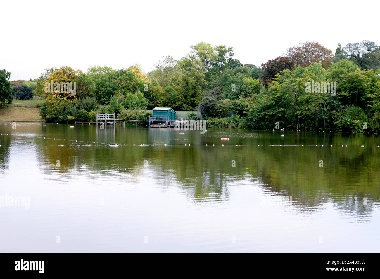 Hampstead Heath Mens Teich Stockfoto