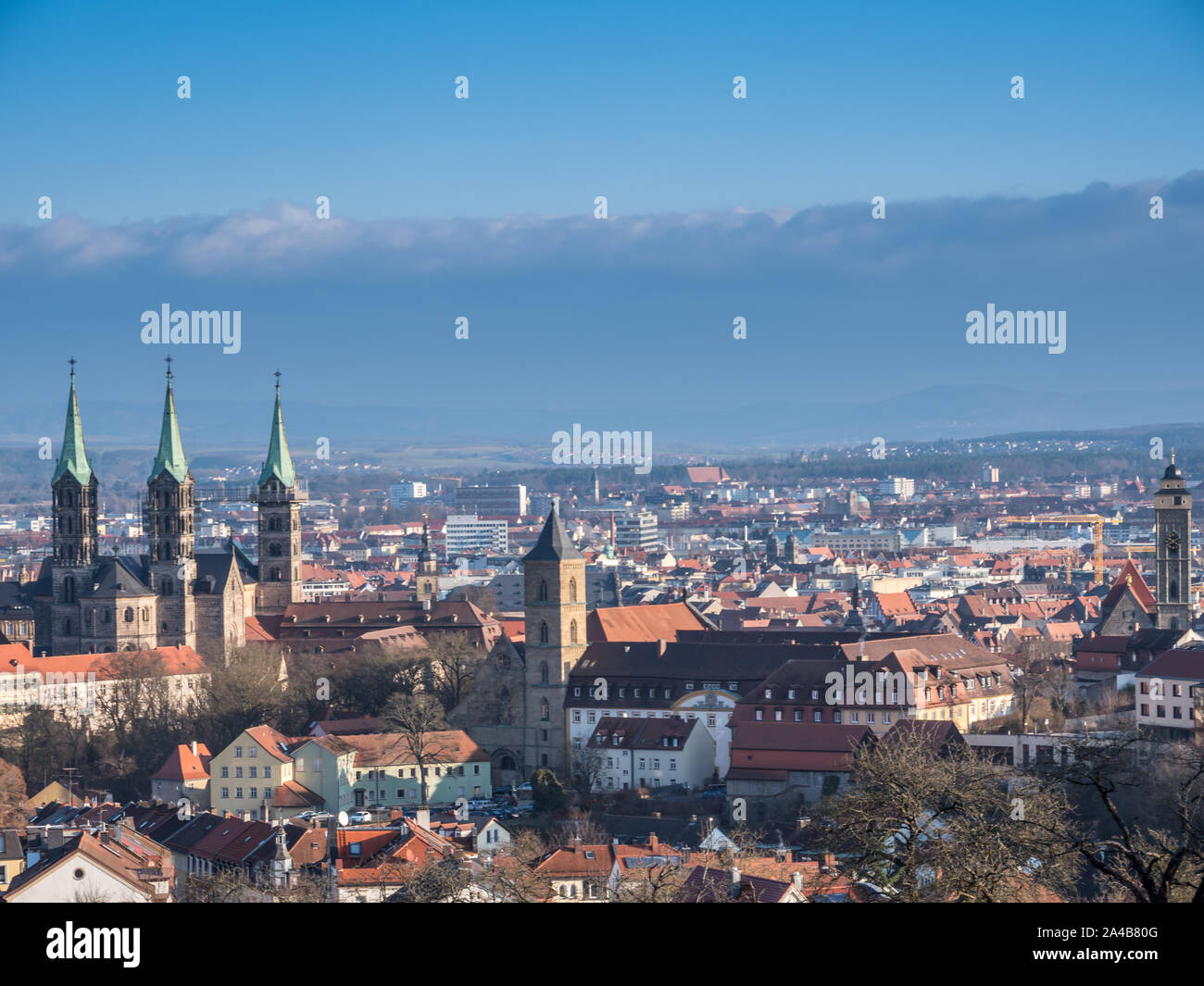 Skyline von Bamberger Dom Stockfoto