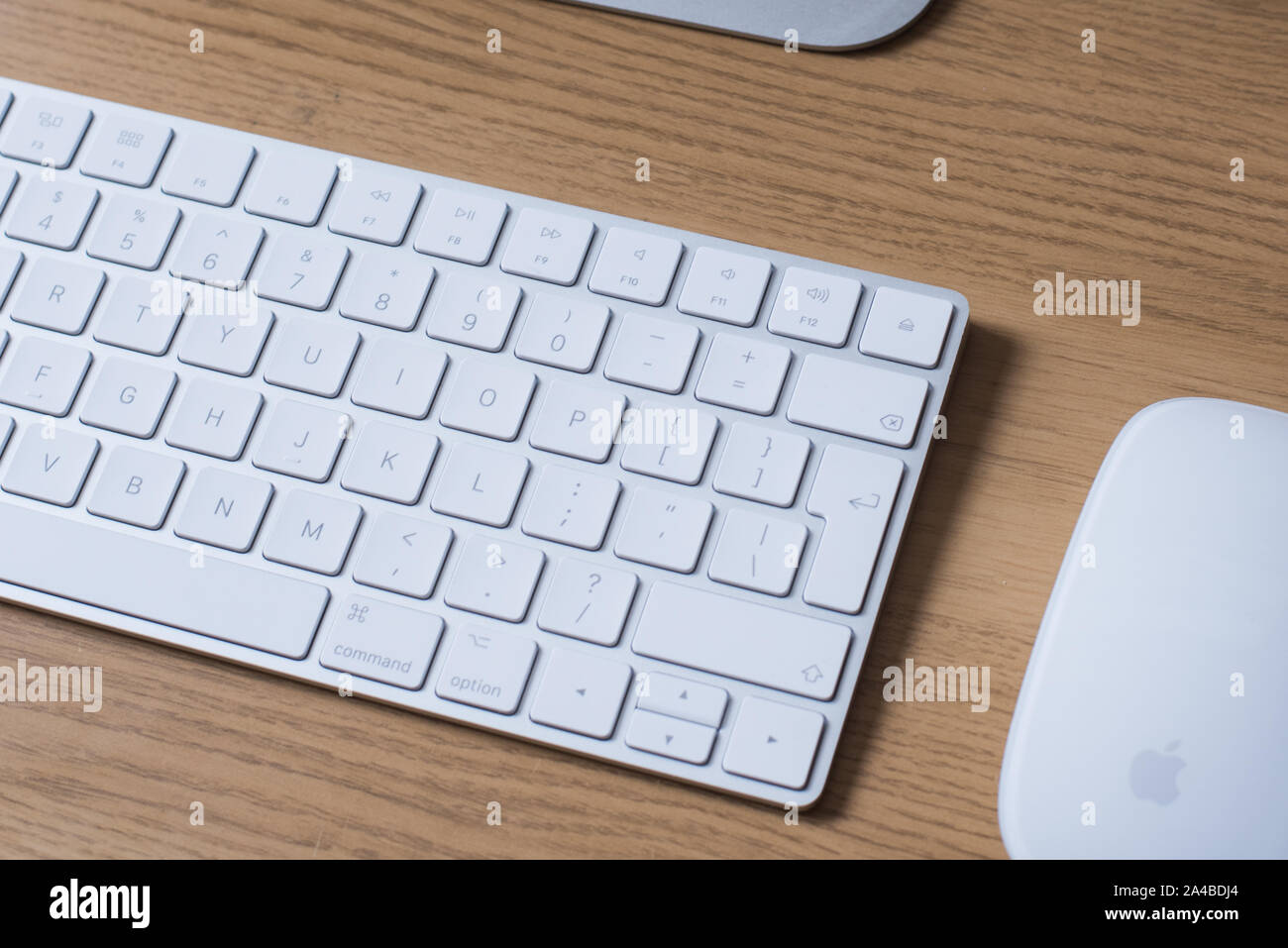 Apple Mac Computer Tastatur und Maus Stockfoto