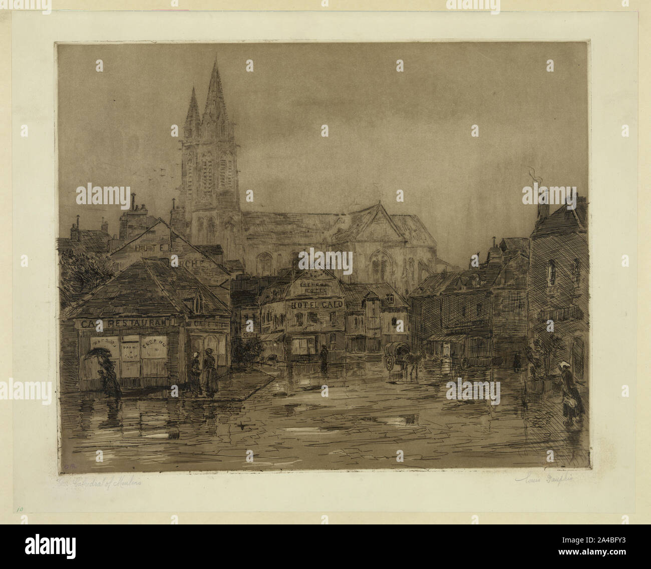 Die Kathedrale von Moulins Stockfoto